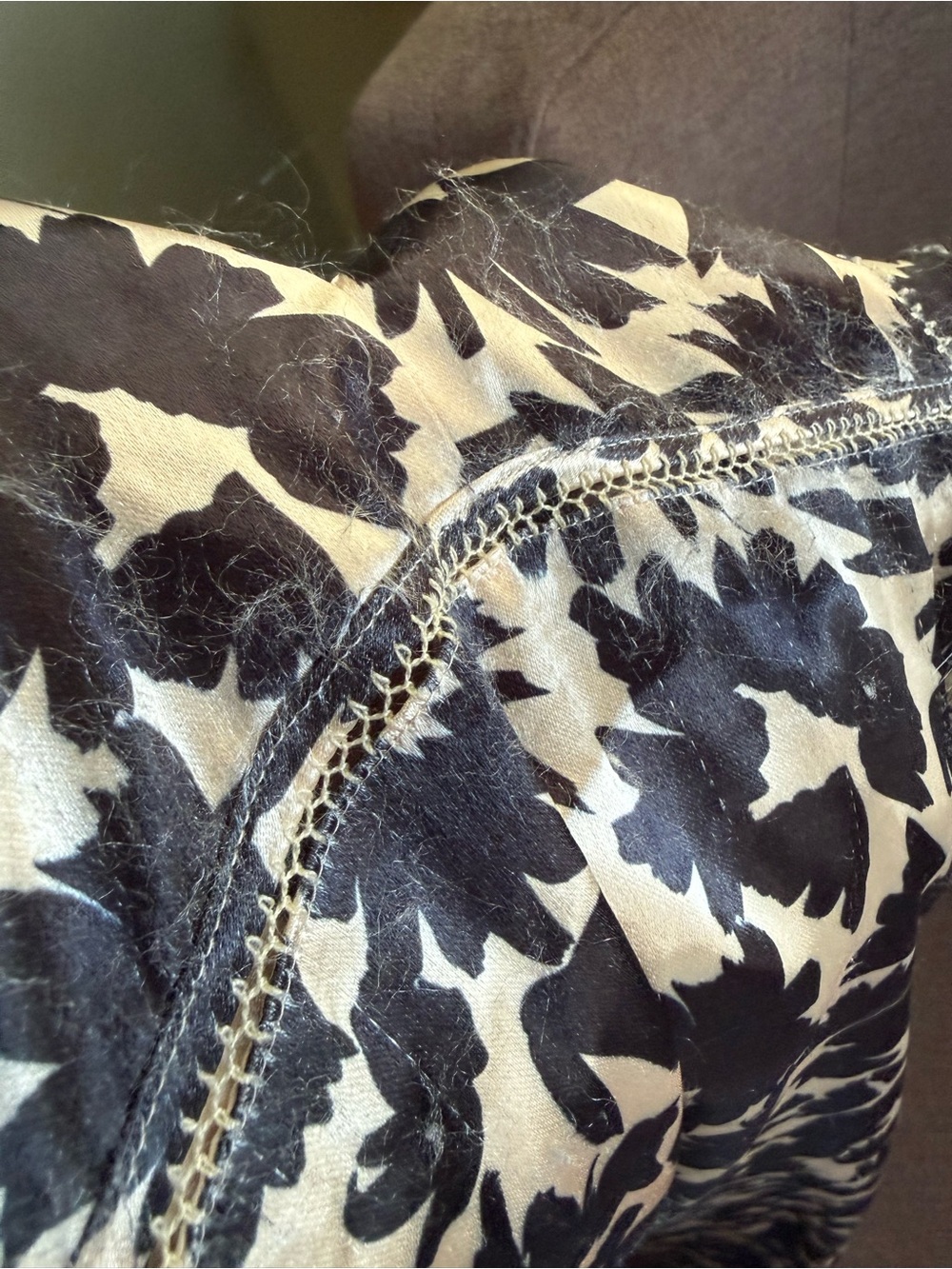 Ulla Johnson Black and Cream Floral Satin Slip Maxi Dress - Picture 9 of 13